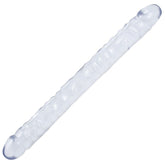 Crystal Jellies 18" Double Dong Clear Realistic Dildos